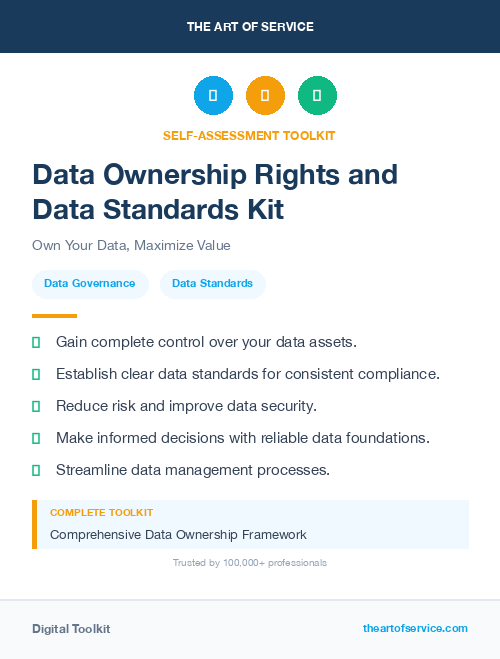 Data Ownership Rights and Data Standards Kit