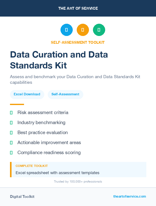Data Curation and Data Standards Kit