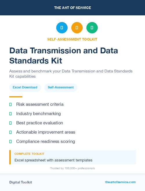 Data Transmission and Data Standards Kit