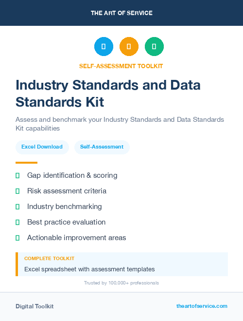 Industry Standards and Data Standards Kit