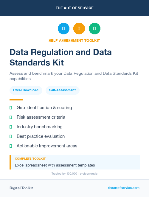 Data Regulation and Data Standards Kit