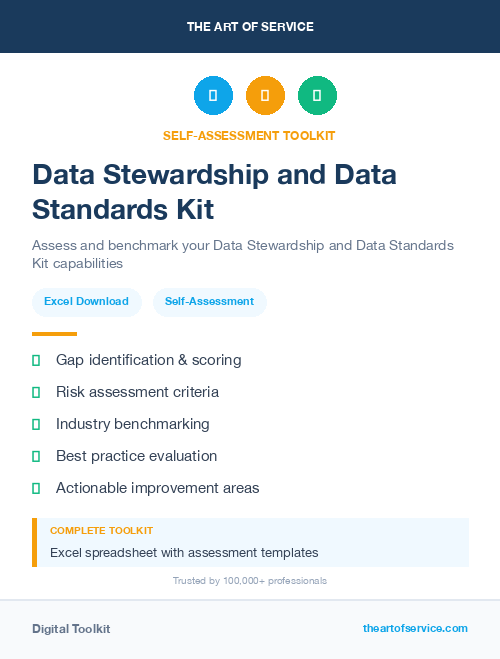 Data Stewardship and Data Standards Kit