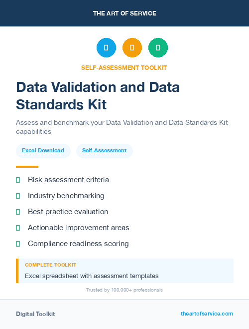 Data Validation and Data Standards Kit