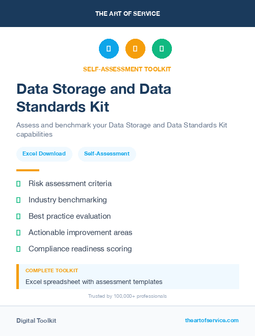 Data Storage and Data Standards Kit