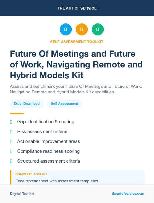 Future Of Meetings and Future of Work, Navigating Remote and Hybrid Models Kit