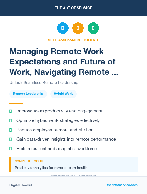 Managing Remote Work Expectations and Future of Work, Navigating Remote and Hybrid Models Kit
