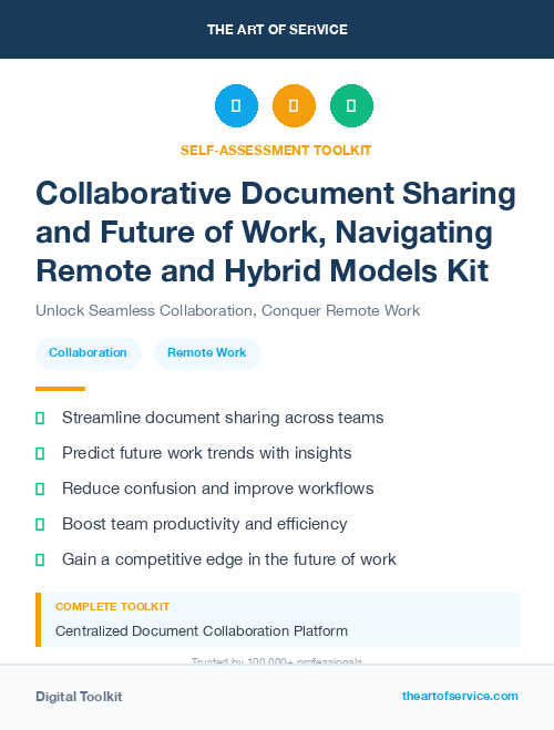 Collaborative Document Sharing and Future of Work, Navigating Remote and Hybrid Models Kit
