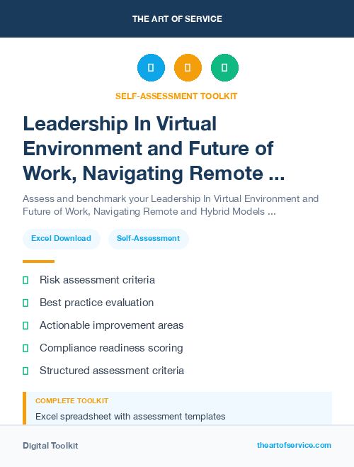 Leadership In Virtual Environment and Future of Work, Navigating Remote and Hybrid Models Kit