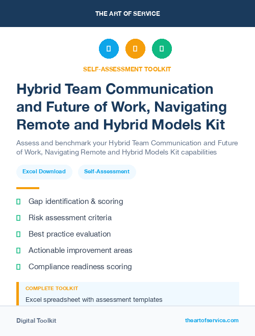 Hybrid Team Communication and Future of Work, Navigating Remote and Hybrid Models Kit