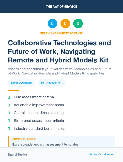 Collaborative Technologies and Future of Work, Navigating Remote and Hybrid Models Kit