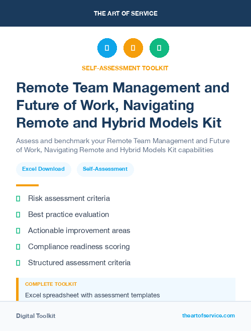 Remote Team Management and Future of Work, Navigating Remote and Hybrid Models Kit