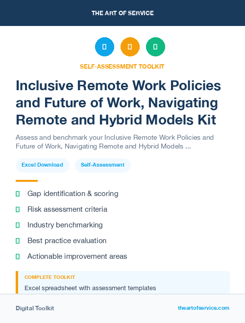 Inclusive Remote Work Policies and Future of Work, Navigating Remote and Hybrid Models Kit