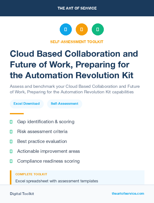 Cloud Based Collaboration and Future of Work, Preparing for the Automation Revolution Kit
