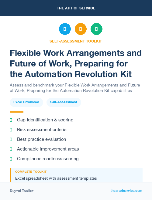 Flexible Work Arrangements and Future of Work, Preparing for the Automation Revolution Kit