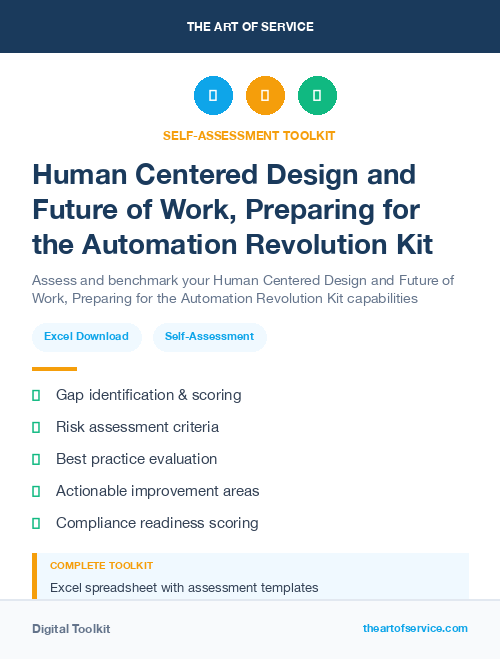 Human Centered Design and Future of Work, Preparing for the Automation Revolution Kit