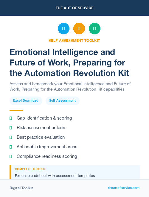 Emotional Intelligence and Future of Work, Preparing for the Automation Revolution Kit
