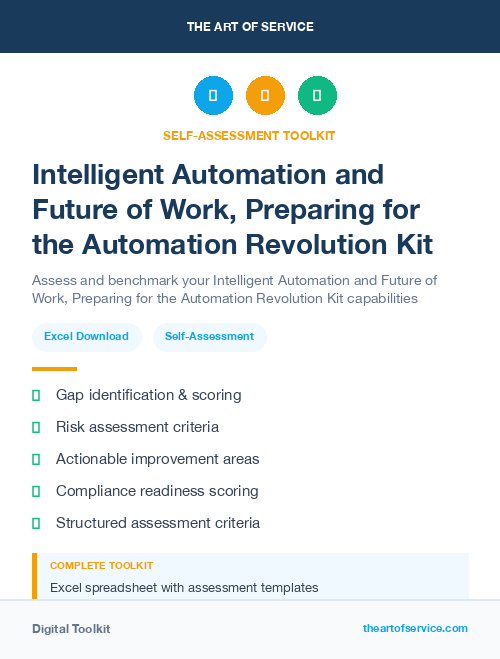 Intelligent Automation and Future of Work, Preparing for the Automation Revolution Kit