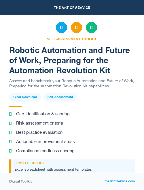 Robotic Automation and Future of Work, Preparing for the Automation Revolution Kit