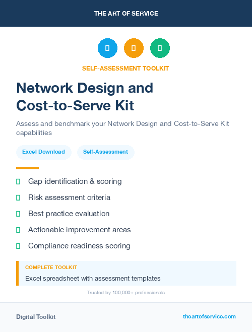 Network Design and Cost-to-Serve Kit