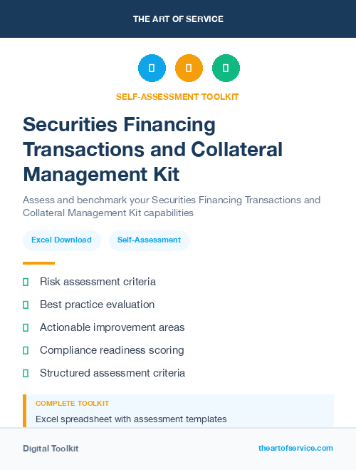 Securities Financing Transactions and Collateral Management Kit