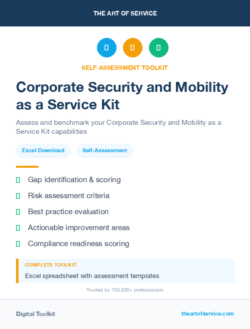 Corporate Security and Mobility as a Service Kit