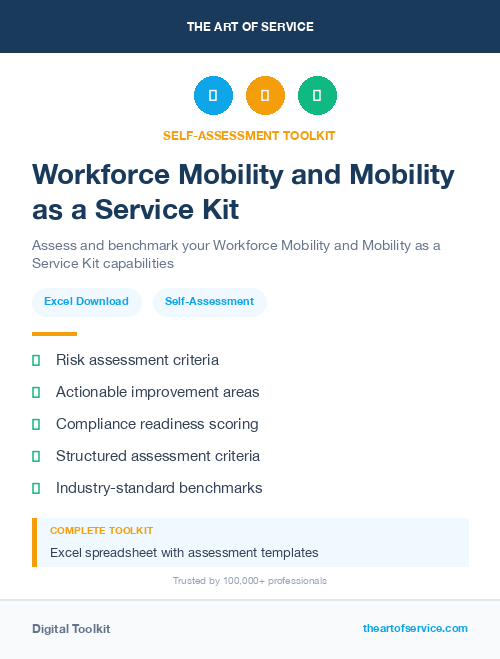 Workforce Mobility and Mobility as a Service Kit