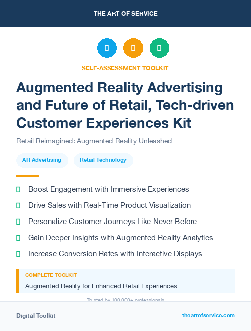 Augmented Reality Advertising and Future of Retail, Tech-driven Customer Experiences Kit
