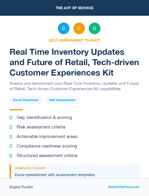 Real Time Inventory Updates and Future of Retail, Tech-driven Customer Experiences Kit