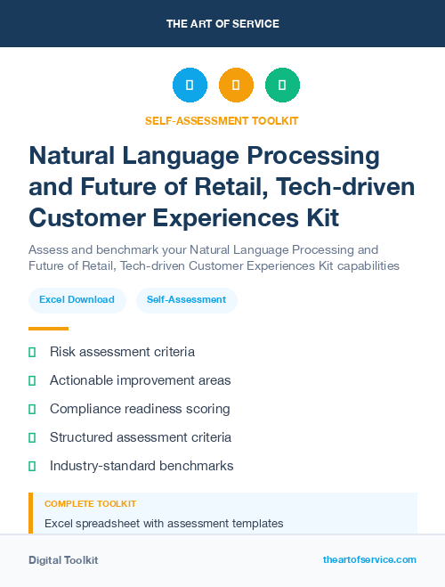 Natural Language Processing and Future of Retail, Tech-driven Customer Experiences Kit