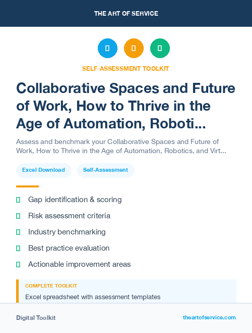 Collaborative Spaces and Future of Work, How to Thrive in the Age of Automation, Robotics, and Virtual Reality Kit