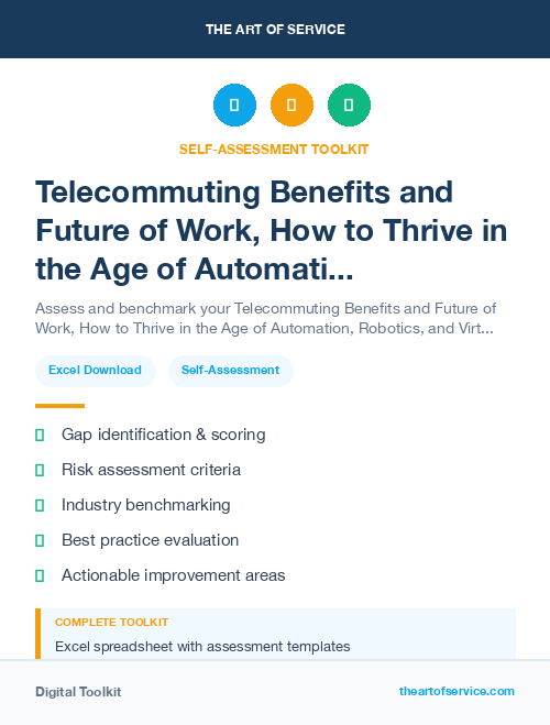 Telecommuting Benefits and Future of Work, How to Thrive in the Age of Automation, Robotics, and Virtual Reality Kit