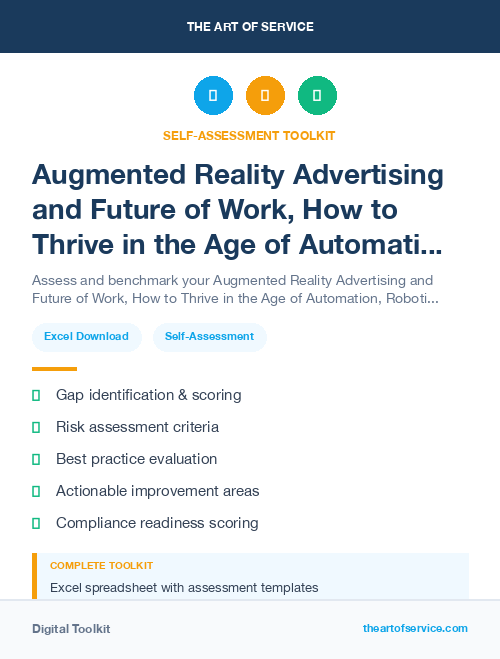 Augmented Reality Advertising and Future of Work, How to Thrive in the Age of Automation, Robotics, and Virtual Reality Kit
