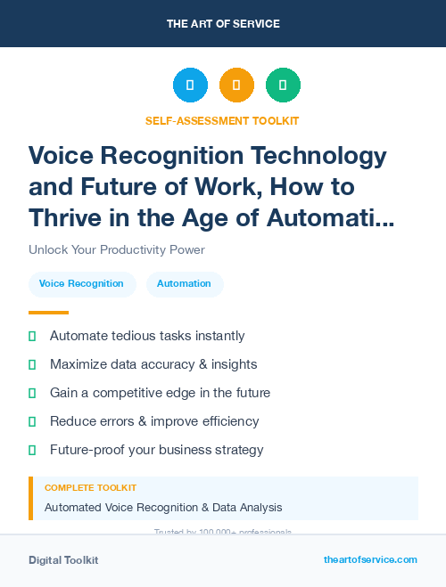 Voice Recognition Technology and Future of Work, How to Thrive in the Age of Automation, Robotics, and Virtual Reality Kit