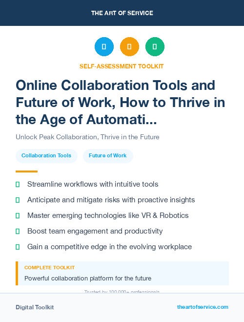Online Collaboration Tools and Future of Work, How to Thrive in the Age of Automation, Robotics, and Virtual Reality Kit