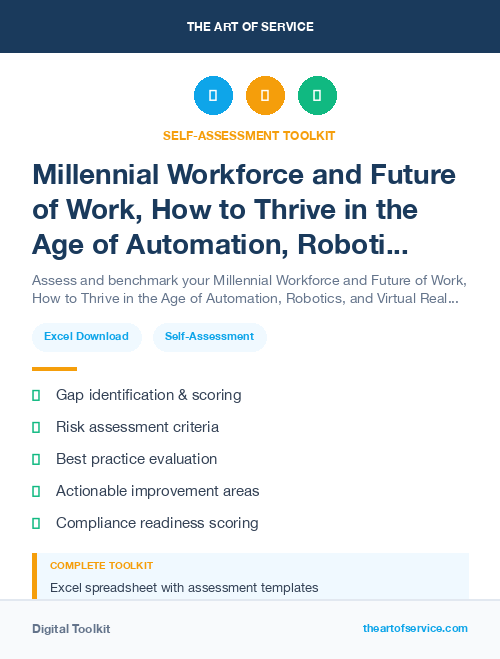Millennial Workforce and Future of Work, How to Thrive in the Age of Automation, Robotics, and Virtual Reality Kit