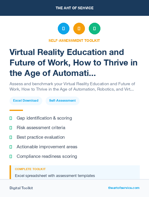 Virtual Reality Education and Future of Work, How to Thrive in the Age of Automation, Robotics, and Virtual Reality Kit