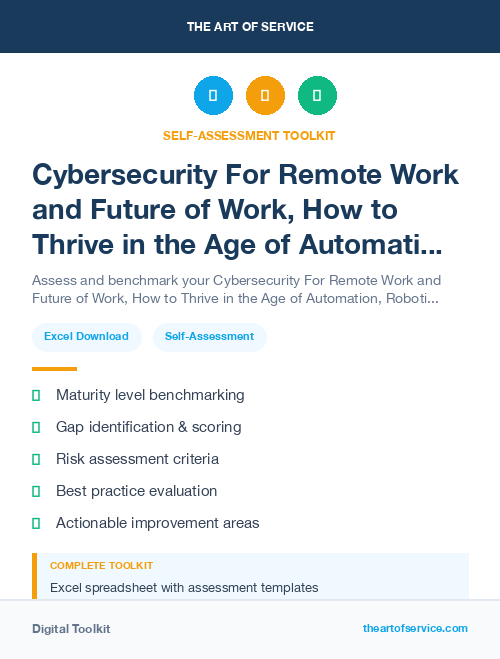 Cybersecurity For Remote Work and Future of Work, How to Thrive in the Age of Automation, Robotics, and Virtual Reality Kit