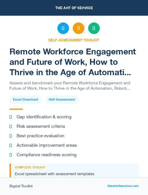 Remote Workforce Engagement and Future of Work, How to Thrive in the Age of Automation, Robotics, and Virtual Reality Kit