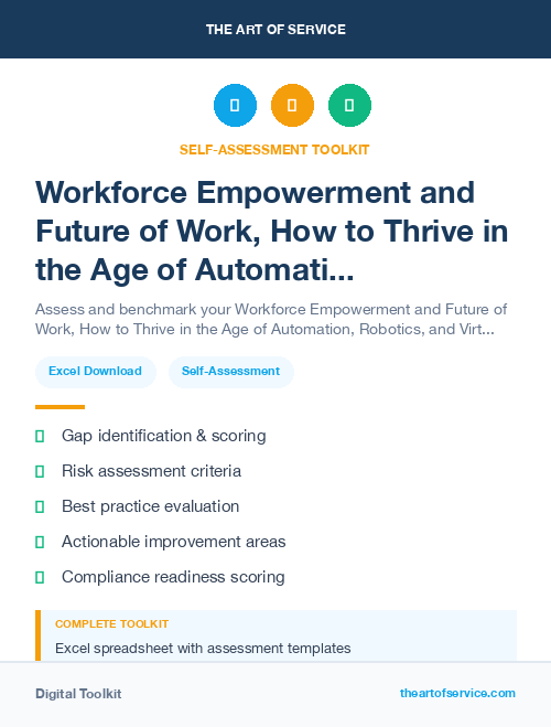 Workforce Empowerment and Future of Work, How to Thrive in the Age of Automation, Robotics, and Virtual Reality Kit