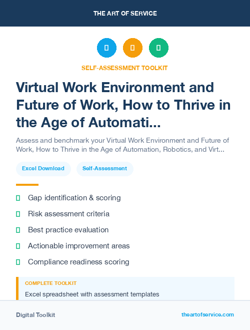 Virtual Work Environment and Future of Work, How to Thrive in the Age of Automation, Robotics, and Virtual Reality Kit