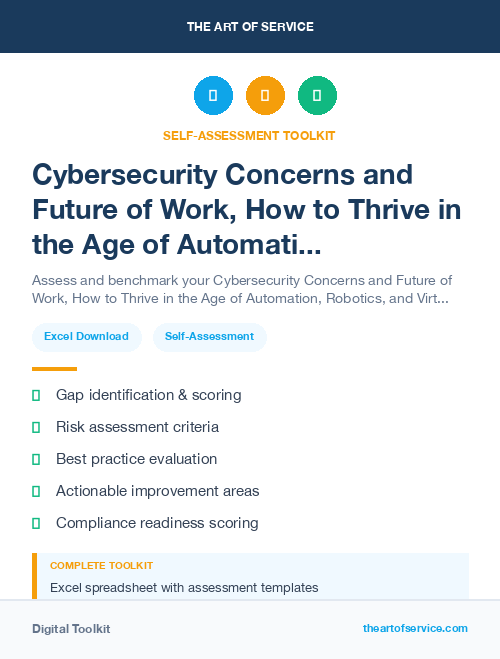Cybersecurity Concerns and Future of Work, How to Thrive in the Age of Automation, Robotics, and Virtual Reality Kit