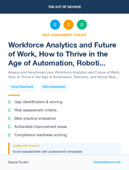 Workforce Analytics and Future of Work, How to Thrive in the Age of Automation, Robotics, and Virtual Reality Kit