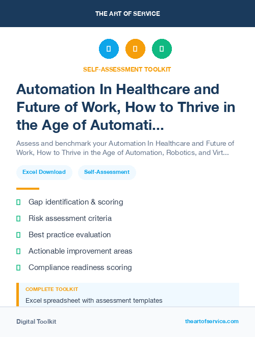 Automation In Healthcare and Future of Work, How to Thrive in the Age of Automation, Robotics, and Virtual Reality Kit