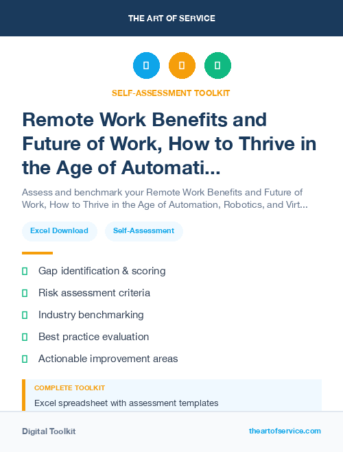 Remote Work Benefits and Future of Work, How to Thrive in the Age of Automation, Robotics, and Virtual Reality Kit