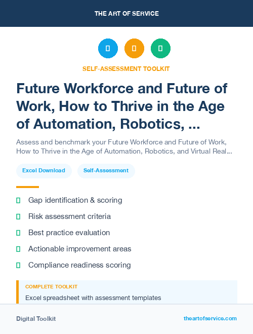 Future Workforce and Future of Work, How to Thrive in the Age of Automation, Robotics, and Virtual Reality Kit