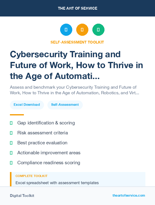 Cybersecurity Training and Future of Work, How to Thrive in the Age of Automation, Robotics, and Virtual Reality Kit