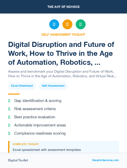 Digital Disruption and Future of Work, How to Thrive in the Age of Automation, Robotics, and Virtual Reality Kit