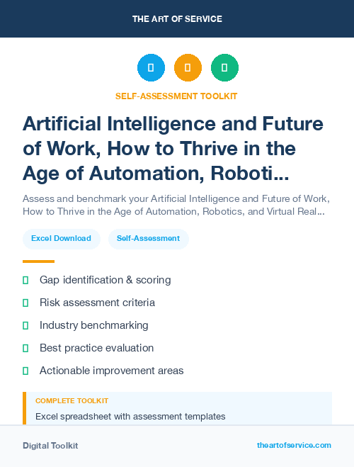 Artificial Intelligence and Future of Work, How to Thrive in the Age of Automation, Robotics, and Virtual Reality Kit