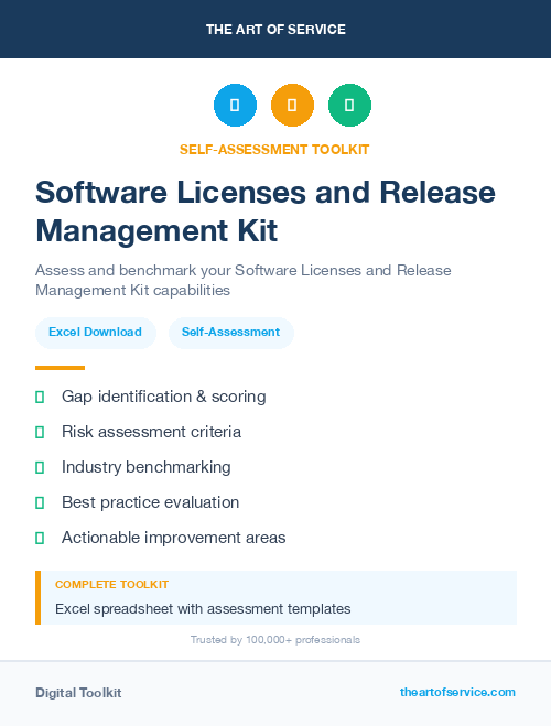 Software Licenses and Release Management Kit