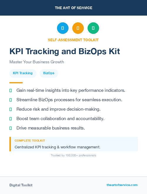 KPI Tracking and BizOps Kit